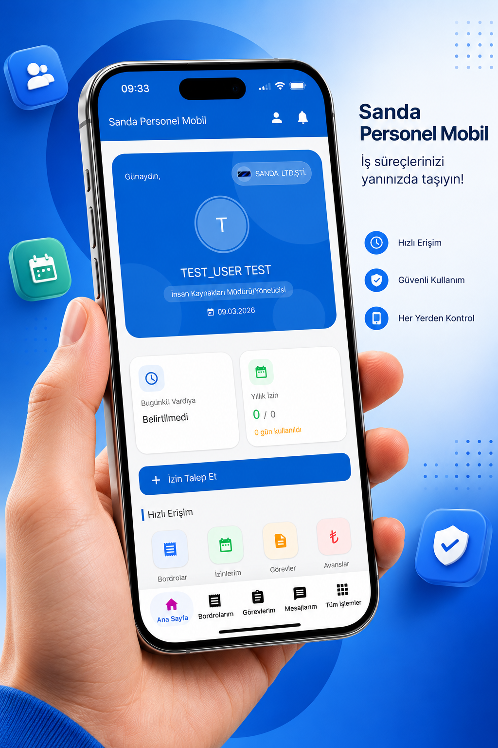 Sanda Personel Mobil Uygulaması